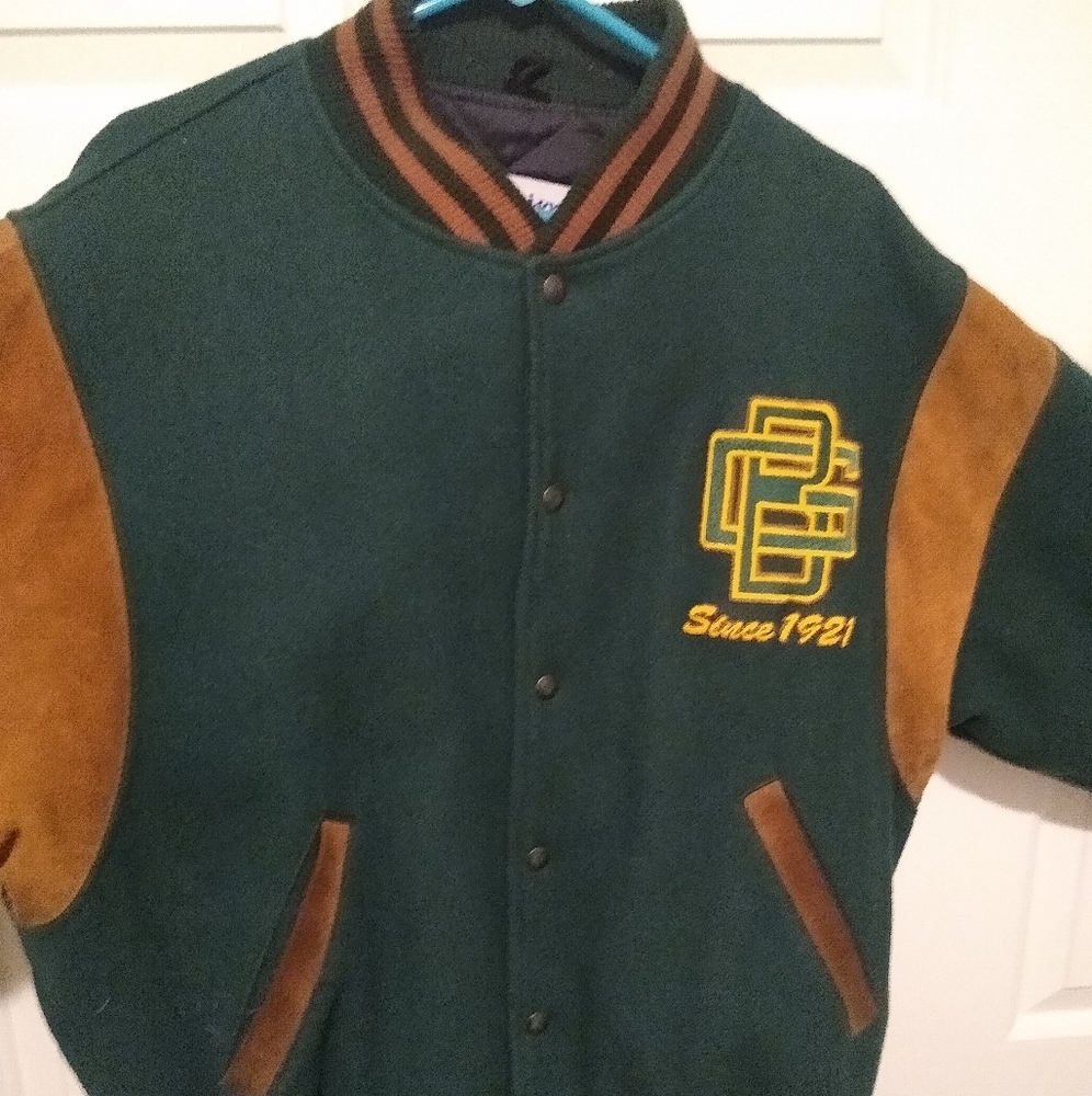 Packers vintage letterman's jacket XL